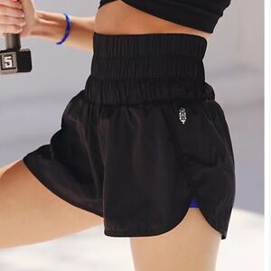 Free People Movement The Way Home High-Waist Black Women's Athletic Shorts Small